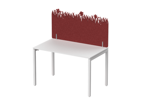 Экран фронтальный / боковой, с декором &quot;Зеленая поляна&quot;, без фурнитуры 80х1,2х60