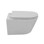 Унитаз удлинённый подвесной безободковый с сиденьем и смывом TORNADO Cezares LINER-TOR CZR-3808-53-TH-TOR/SC