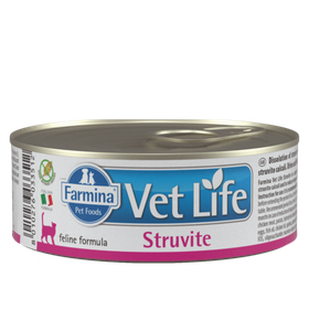 Фармина Vet Life Struvite (паштет) для кошек при МКБ струвитного типа, 85гр.
