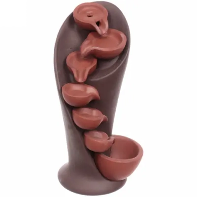 Подставка под стелющиеся благовония «Водопад мудрости» цвет коричневый 11*10*20см