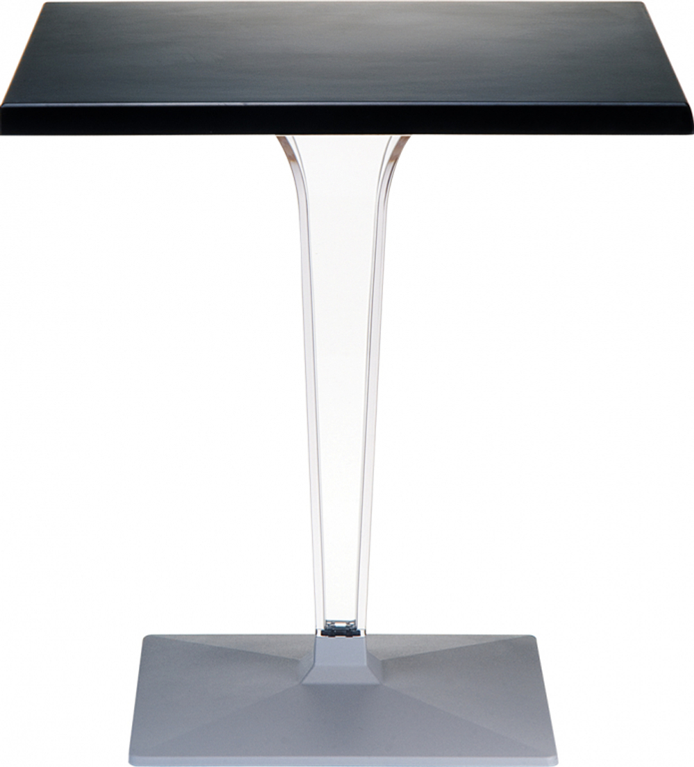 Стол пластиковый Siesta Contract Ice, 700х700х730, черный