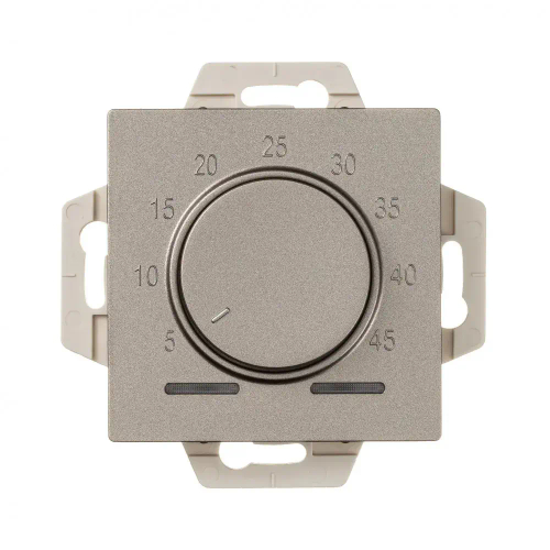 ATLASDESIGN ТЕРМОСТАТ электронный для теплого пола с датчиком, 10A, механизм, ШАМПАНЬ