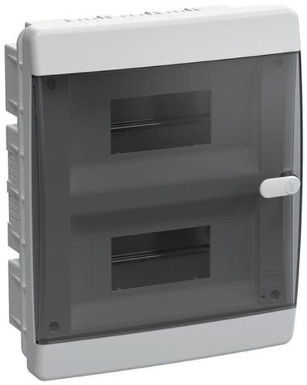 Щит пласт.. ЩРВ-П-18 IP41 черн. пр. дв. IEK UNION Compact