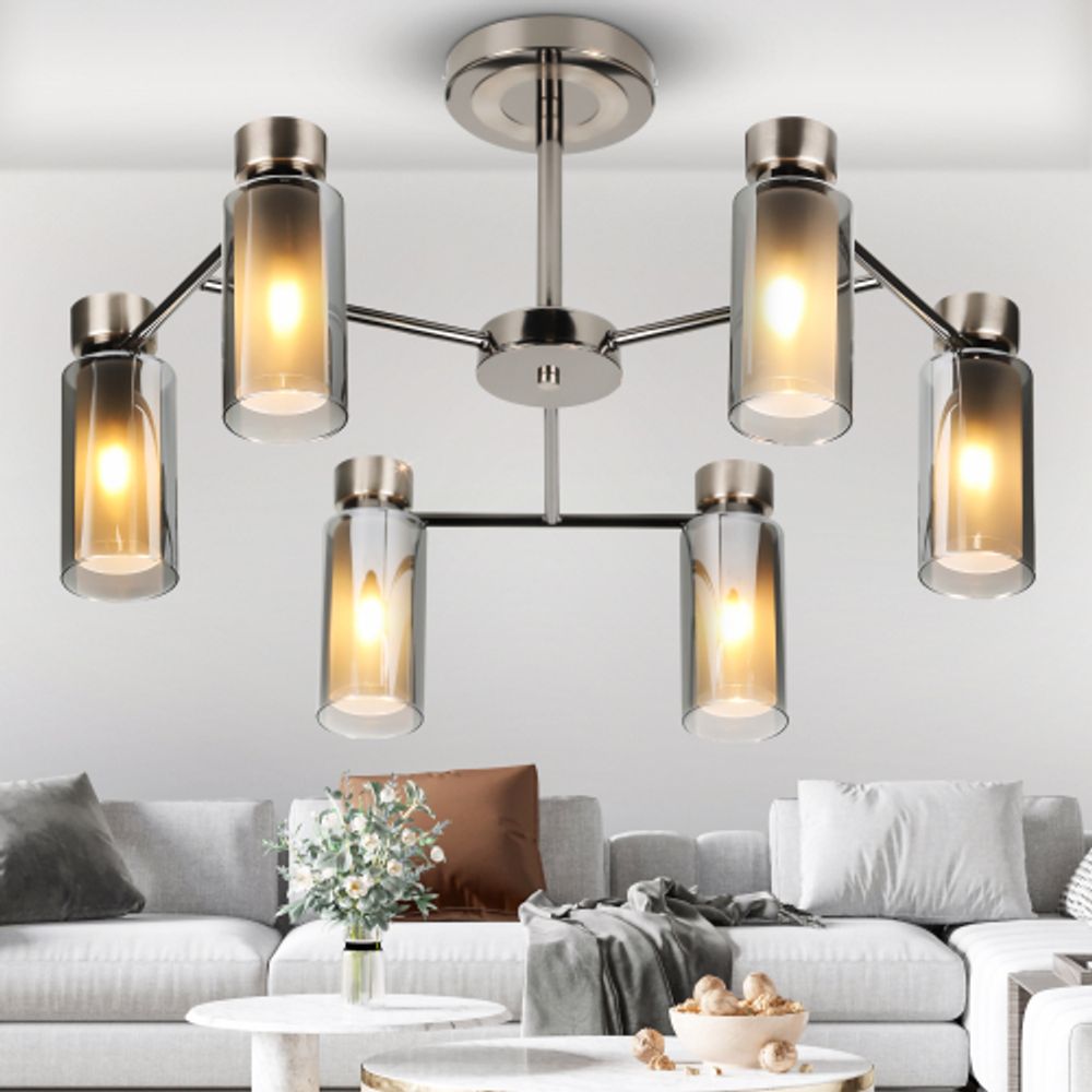 Люстра Rivoli Klara 3099-306 6 * Е14 15 Вт модерн | Модерн