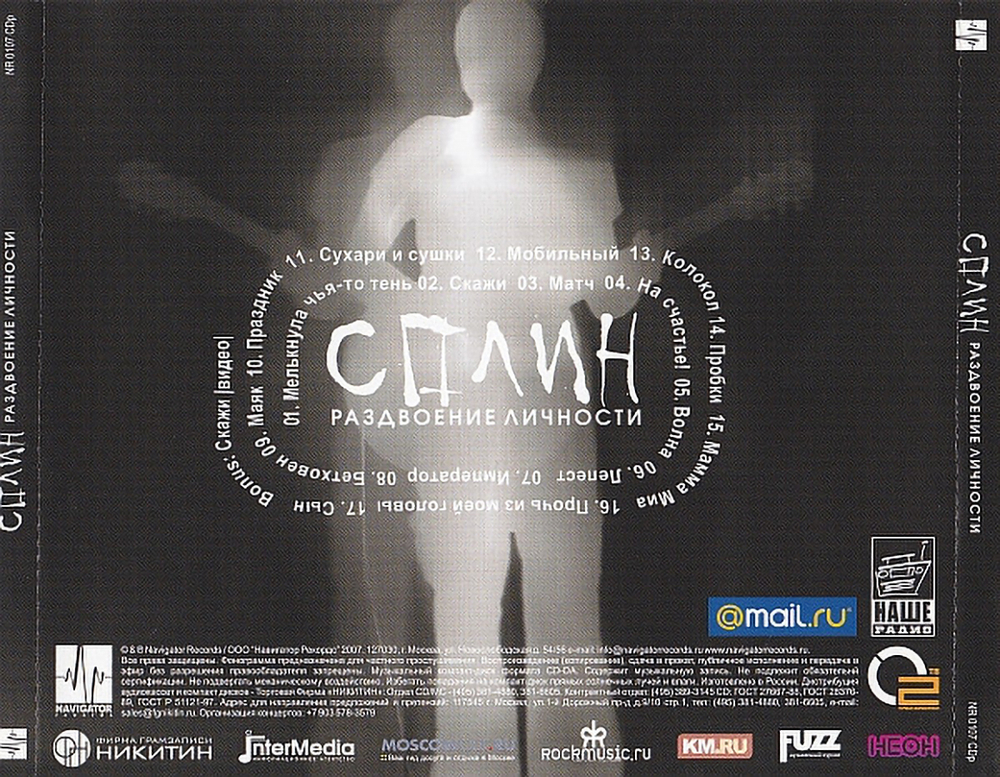 Сплин / Раздвоение Личности (CD)