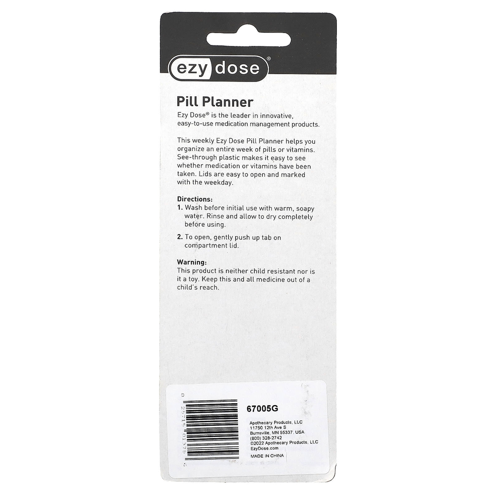 Ezy Dose, классический ежедневник, средний, 1 шт.