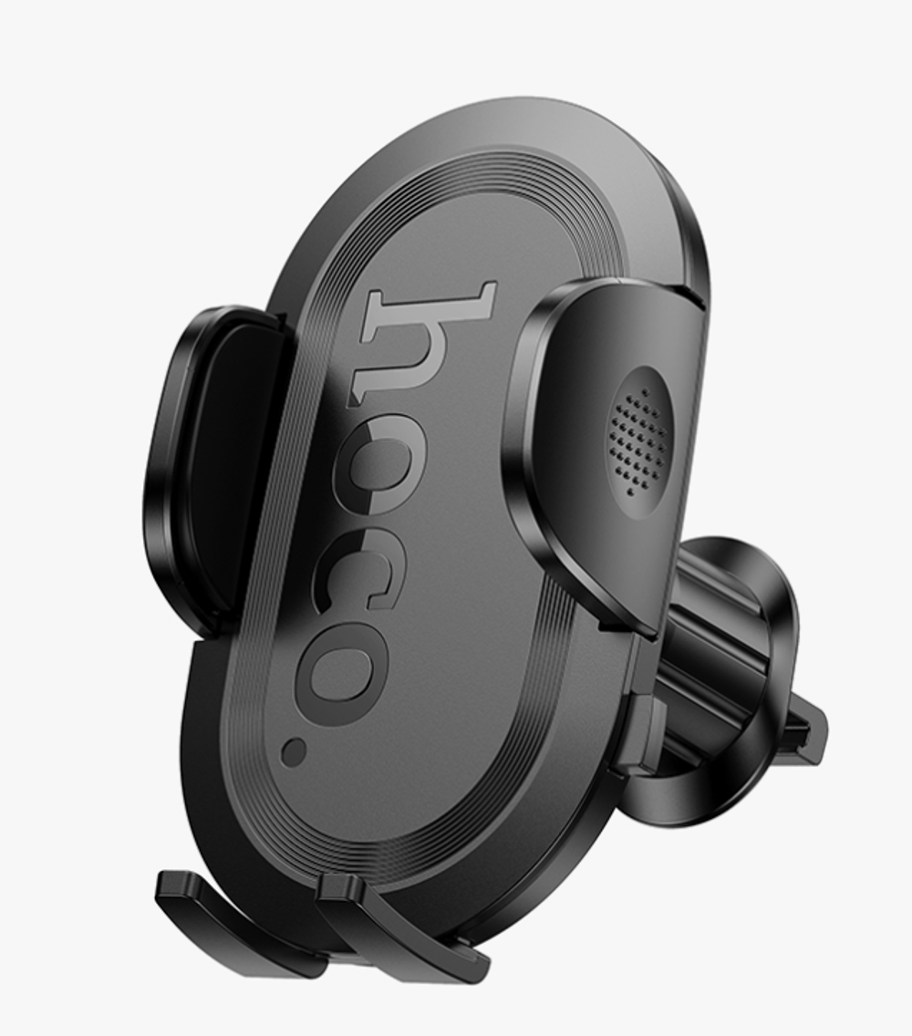 Автодержатель Hoco H53 Brusco ultra-thin push-type car holder (air outlet) Black