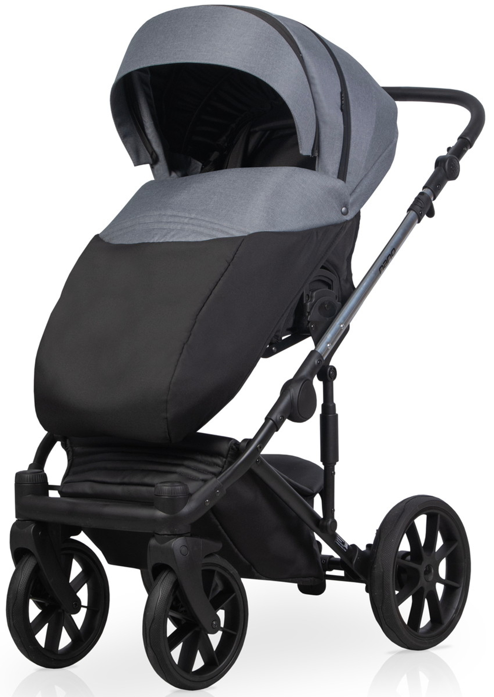 Детская коляска Riko Nano Thermo 2 в 1 12 Graphite (графит)