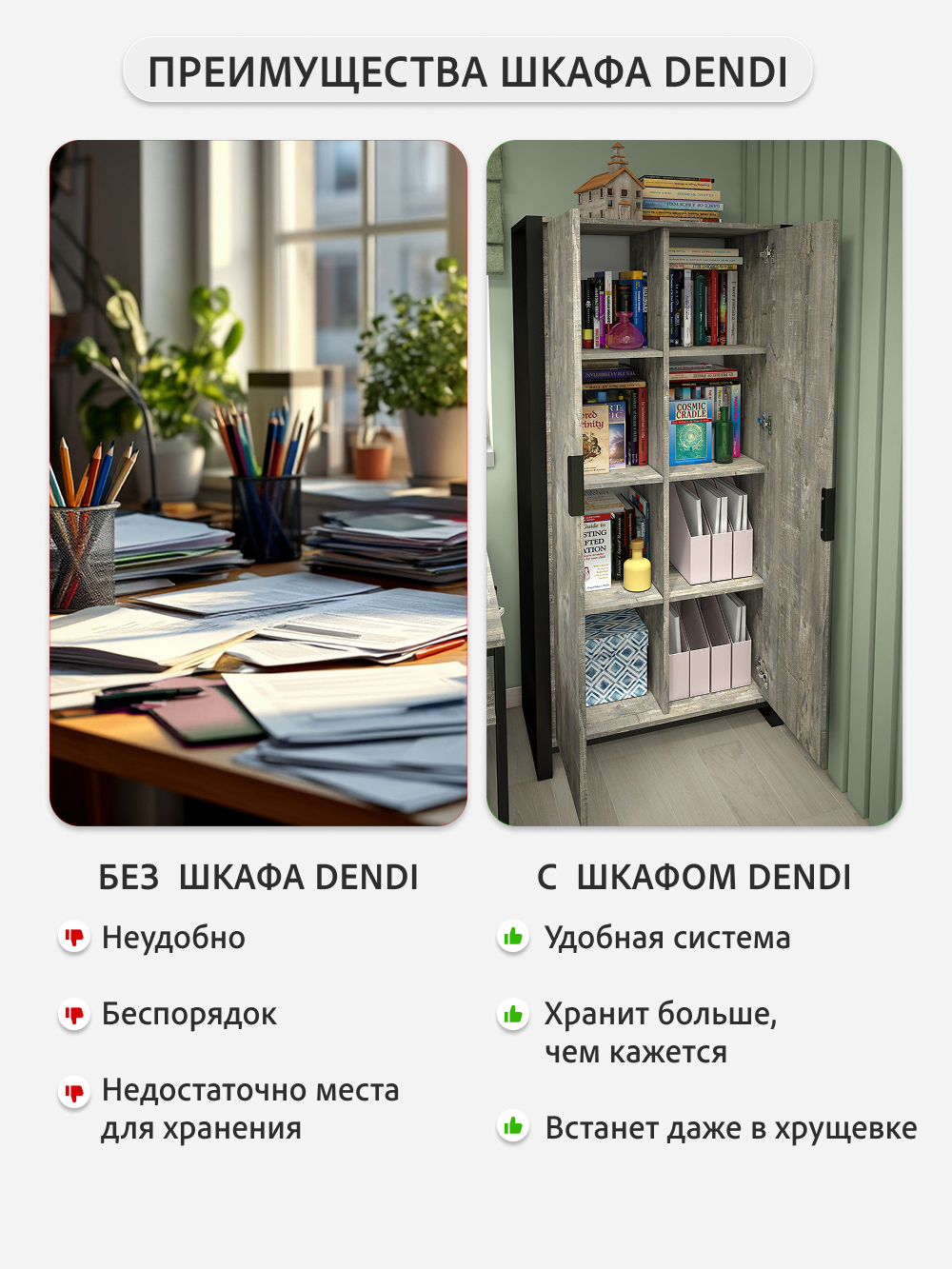 Шкаф для одежды DENDI loft