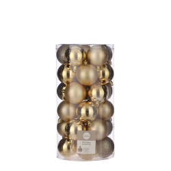 Набор шаров 30шт 6см House of seasons золотой в прозрачной упаковке