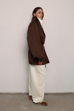 Тренч - парка шоколадная
