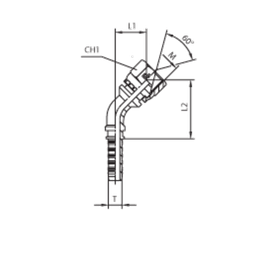 Фитинг DN 05 DKM (Г) 12x1.5 (45)