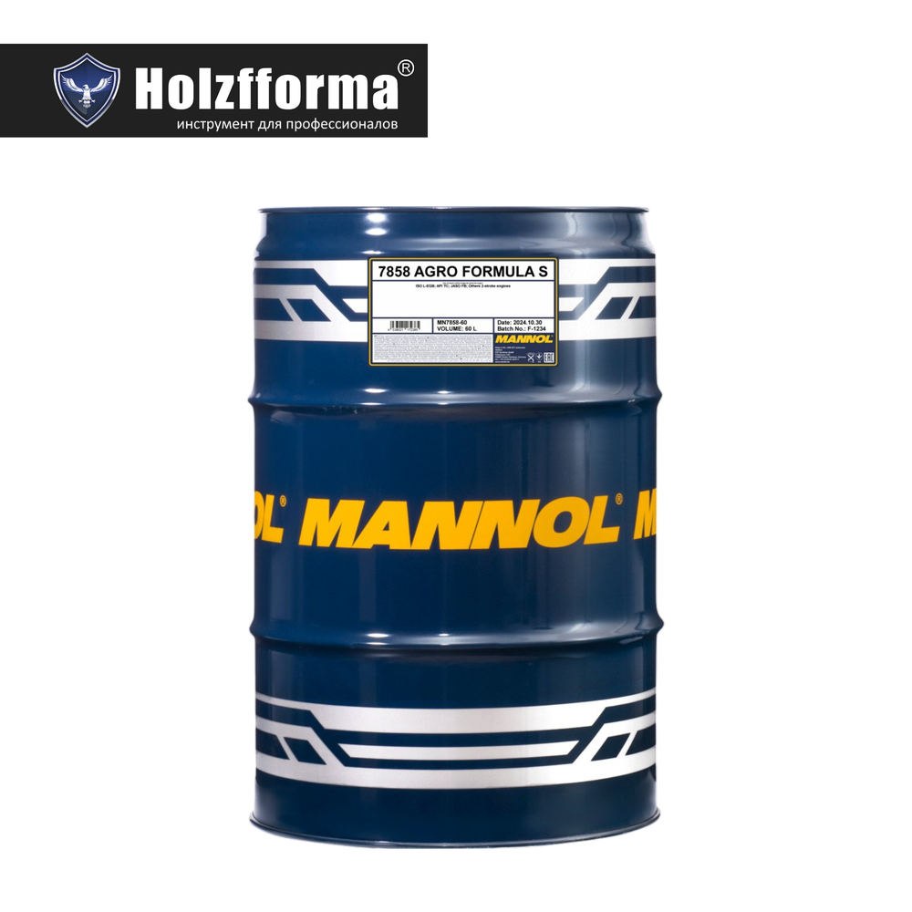 Масло для двухтактных двигателей 7858 MANNOL AGRO FORMULA S 200 литров