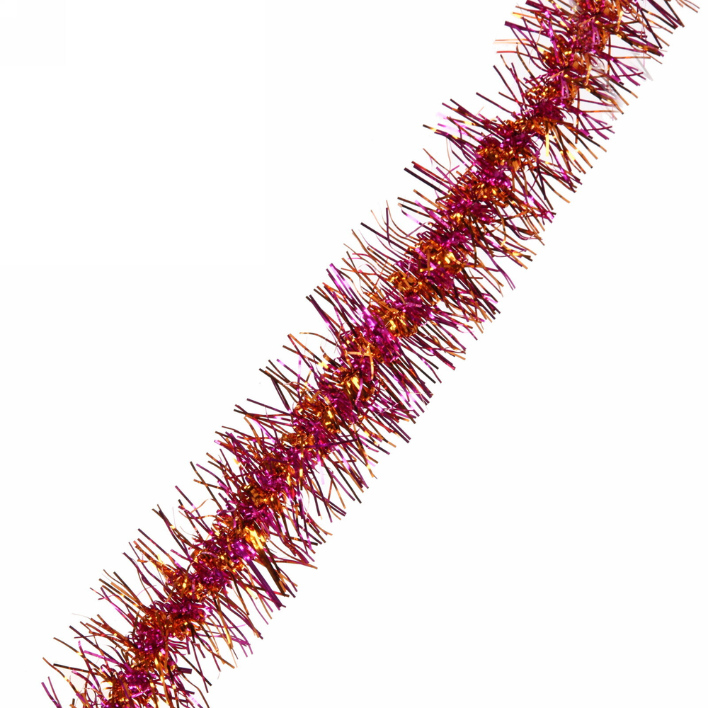 Мишура 2 м 9 см «Волшебные переливы», Розовый/Золото