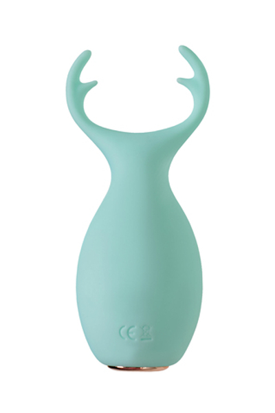 Вибратор Mr.Moose из силикона бирюзовый 9,5 см