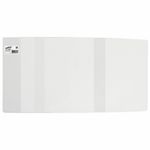 Обложка ПВХ для учебников, ЮНЛАНДИЯ, С ЗАКЛАДКОЙ, универсальная, 110 мкм, 233х450 мм, штрих-код, 229319