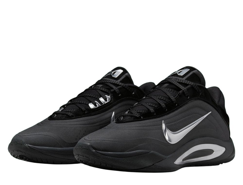 Баскетбольные женские кроссовки Nike A’One Black/Dark Smoke Grey-Dark Grey-Metallic Silver
