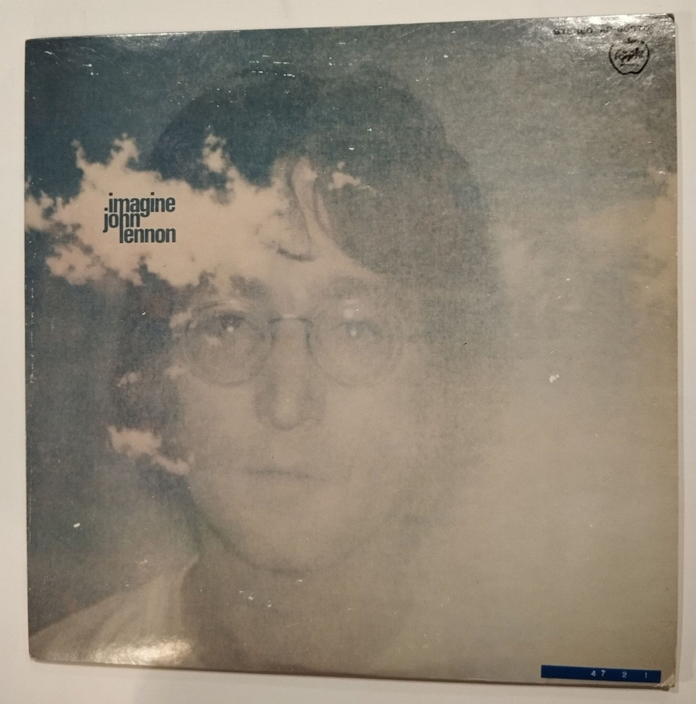 Винтажная виниловая пластинка LP John Lennon Imagine (Japan 1971) (Poster, Photo) (No Obi)