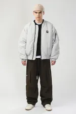 Бомбер CODERED Зимний Bomber Wide Пепельно-Светлая