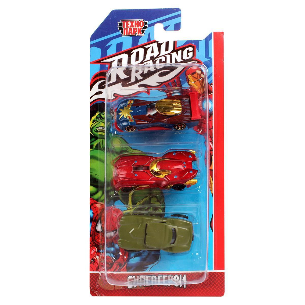 Набор моделей ин. мет. 3шт. "Супергерои" 7.5см. RR-SET-0120-R (Технопарк)