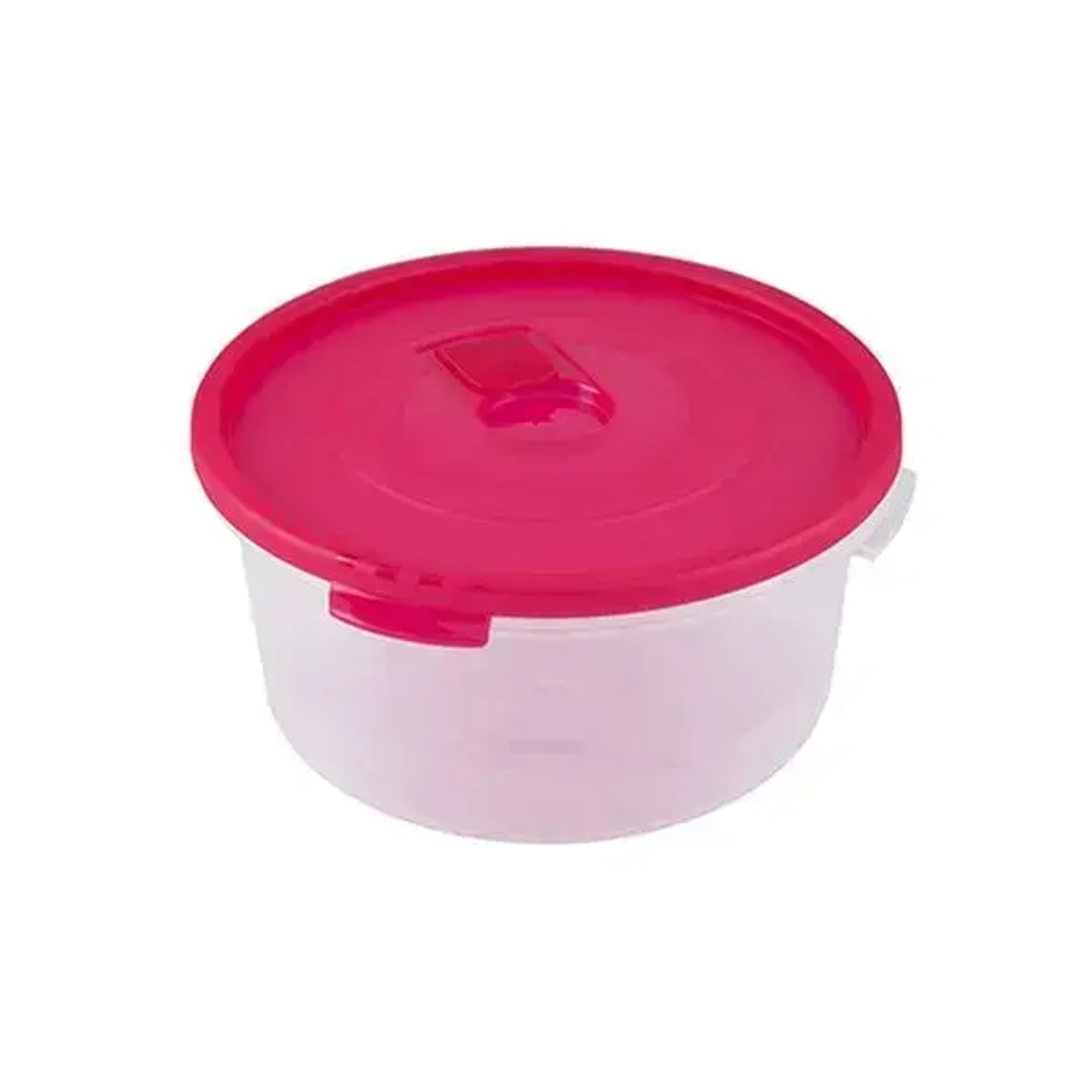 Контейнер для СВЧ 1,6л круглый с клапаном СМАЙЛ