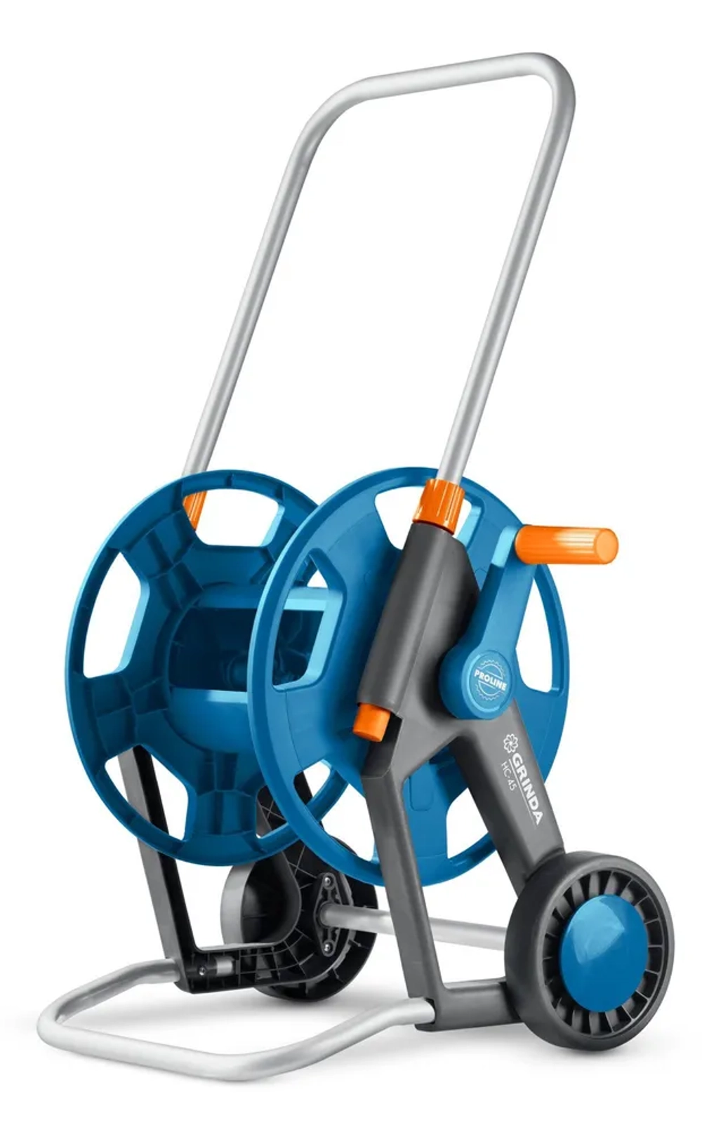 Катушка GRINDA для шланга на колесах, 45 м/1/2"