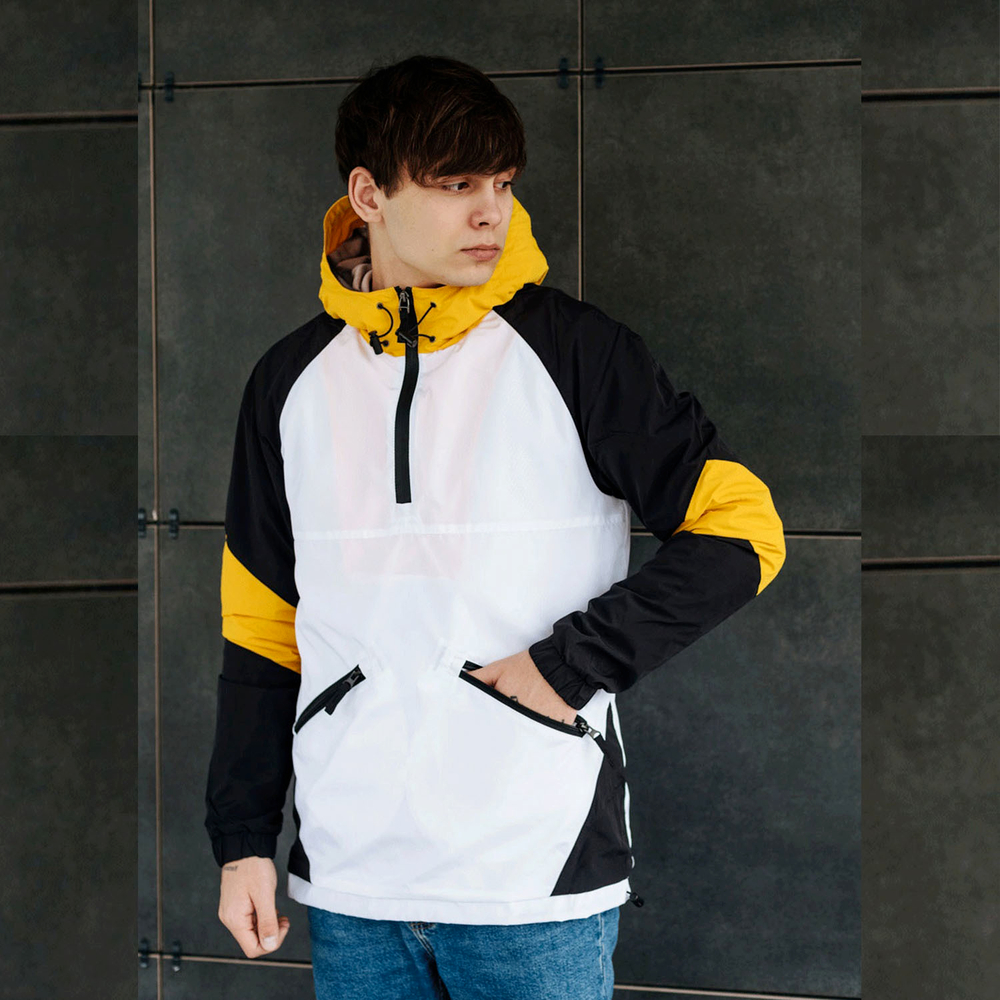 Анорак Staff colorblock white