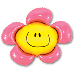 Шар Фольгированный Цветок розовый (Розовый)