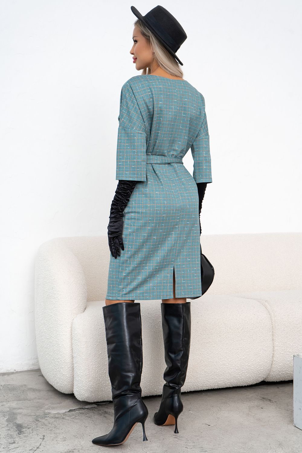 Платье Вики (мятный)-52р-р Р11-1226/3 Nikol