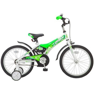 Детский велосипед Stels Jet 18" бело-зеленый