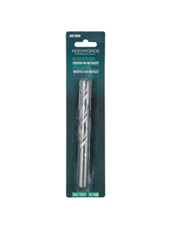 Сверло по металлу 10мм HSS, в блистере RockForce##Rock FORCE RF-DB100H