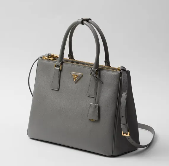 Большая сумка Prada Galleria из сафьяновой кожи