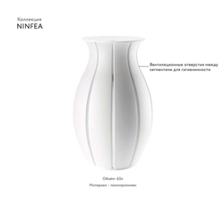 Корзина для белья ninfea, 63 л, белая