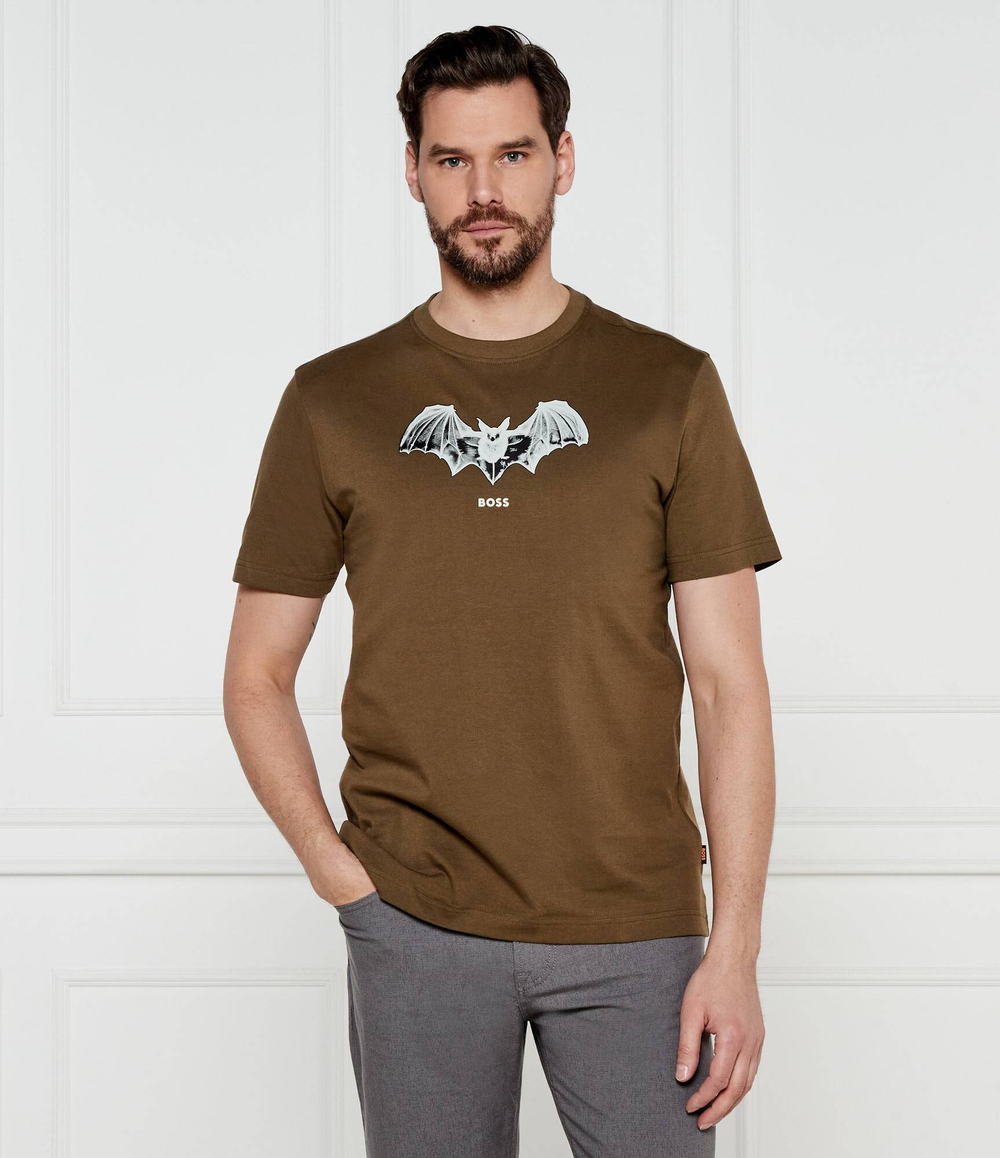 Футболка Te_Spiderbat BOSS ORANGE - хаки(50534924)