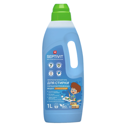Гель для стирки Septivit EXTRA CLEAN Универсальный 1 л