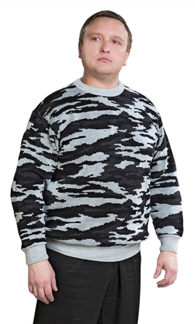 Джемпер мужской серый КМФ