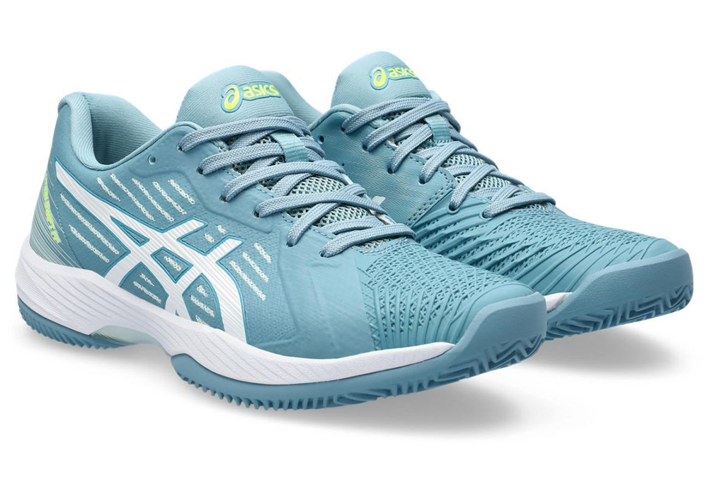 Женские теннисные кроссовки Asics Solution Swift FF Clay - gris blue/white