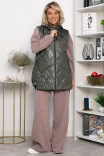 Жилет утепленный Дана Мур (хаки) Б14309-18М LT Collection