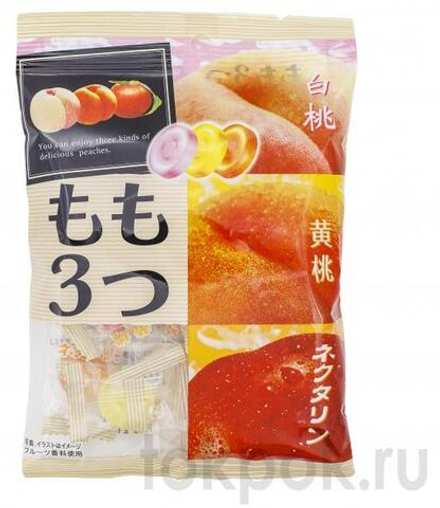 Карамель "Персиковое ассорти" Pine, 85 гр
