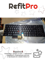 Клавиатура для ноутбука Lenovo E520/E525 раскладка - русская, без подсветки, черная (04W0895), оригинал