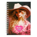 Записная книжка А6 80л. на гребне "Pink girls" (BG)