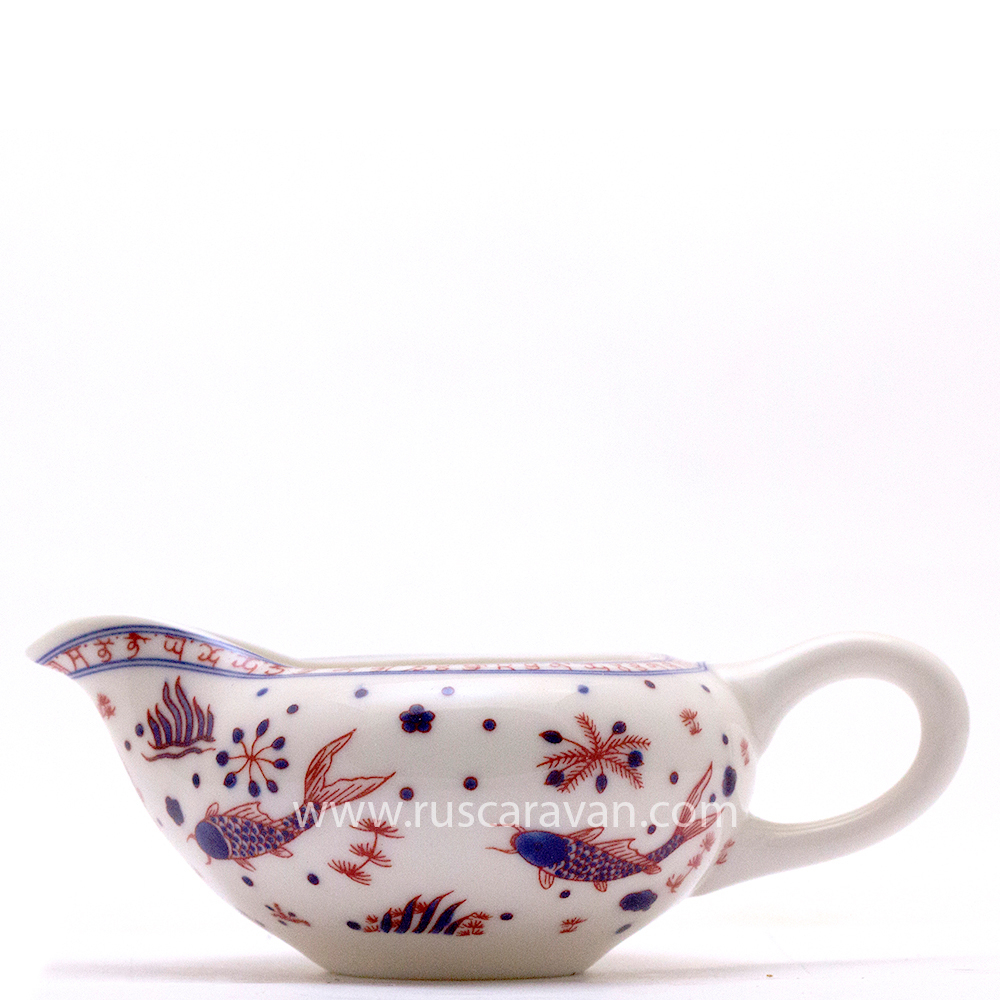 194144 Сливник (Чахай). "Рыбки", фарфор