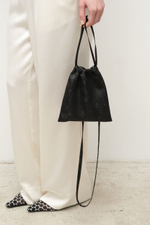 Сумка-мешочек атласная