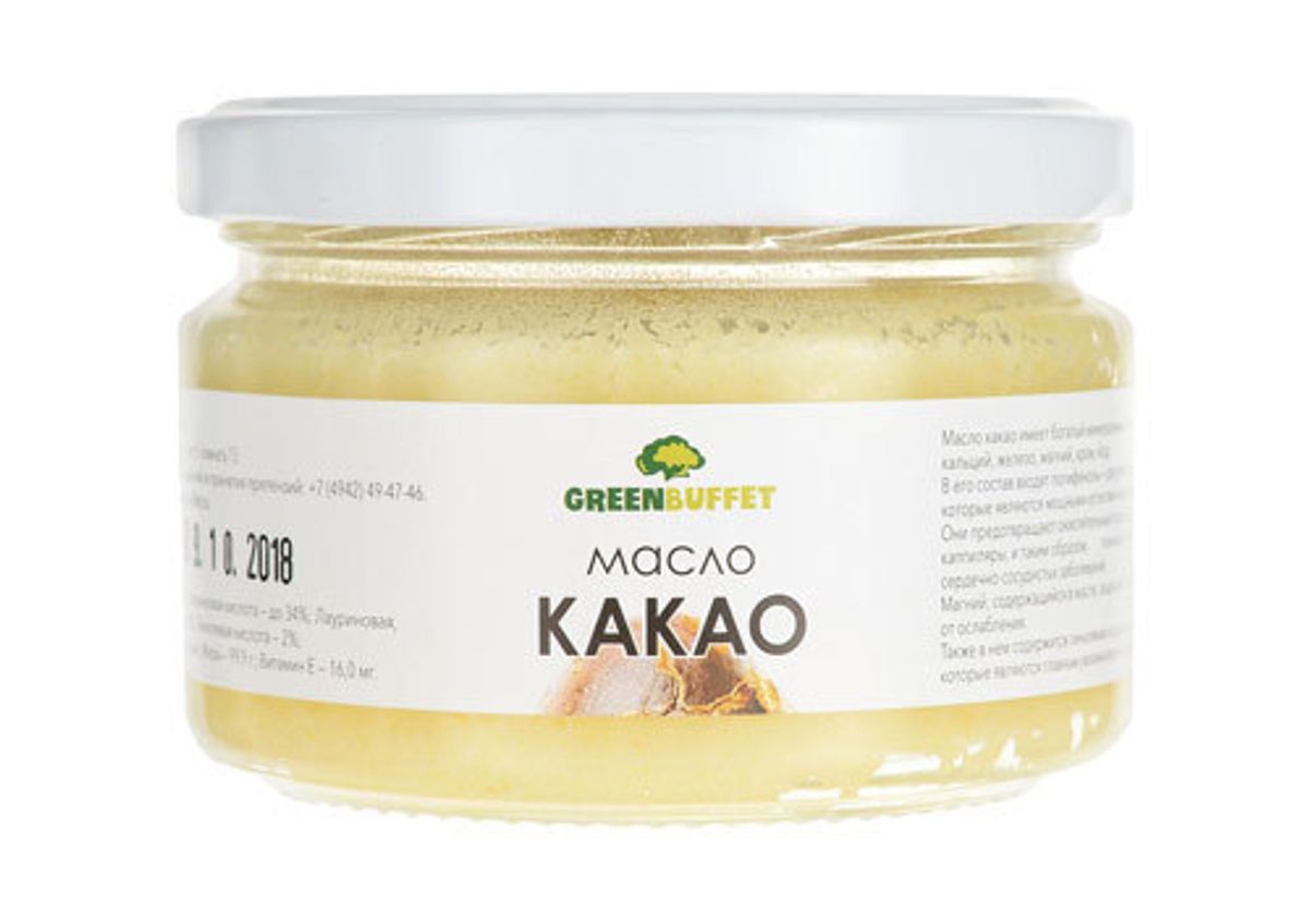 Масло какао GreenBuffet, 150г