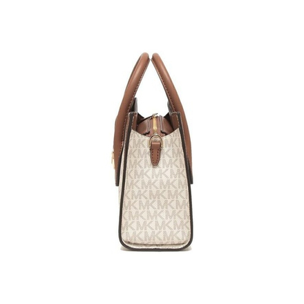 Michael Kors Gabby Small Logo Satchel Vanilla