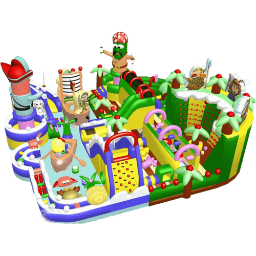 Надувной батут "Детский мегапарк" 18*18*8 м