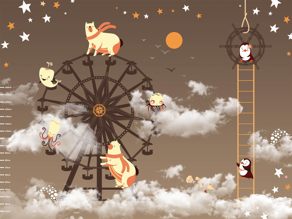 Дизайнерские обои Wall Street Funny Tour