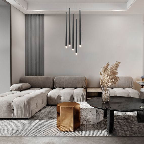 Подвесной светодиодный светильник Maytoni Cascade MOD132PL-L30BK