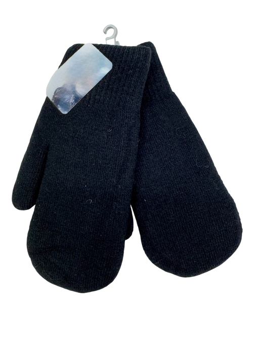 Варежки.Мужские.Женские. Материал верха: Текстильные. Вязаные. Внутри мех. 12 шт в упаковке. Черный цвет.