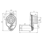 Сифон для писсуара горизонтальный  выпуск 50 U0605 АНИ пласт